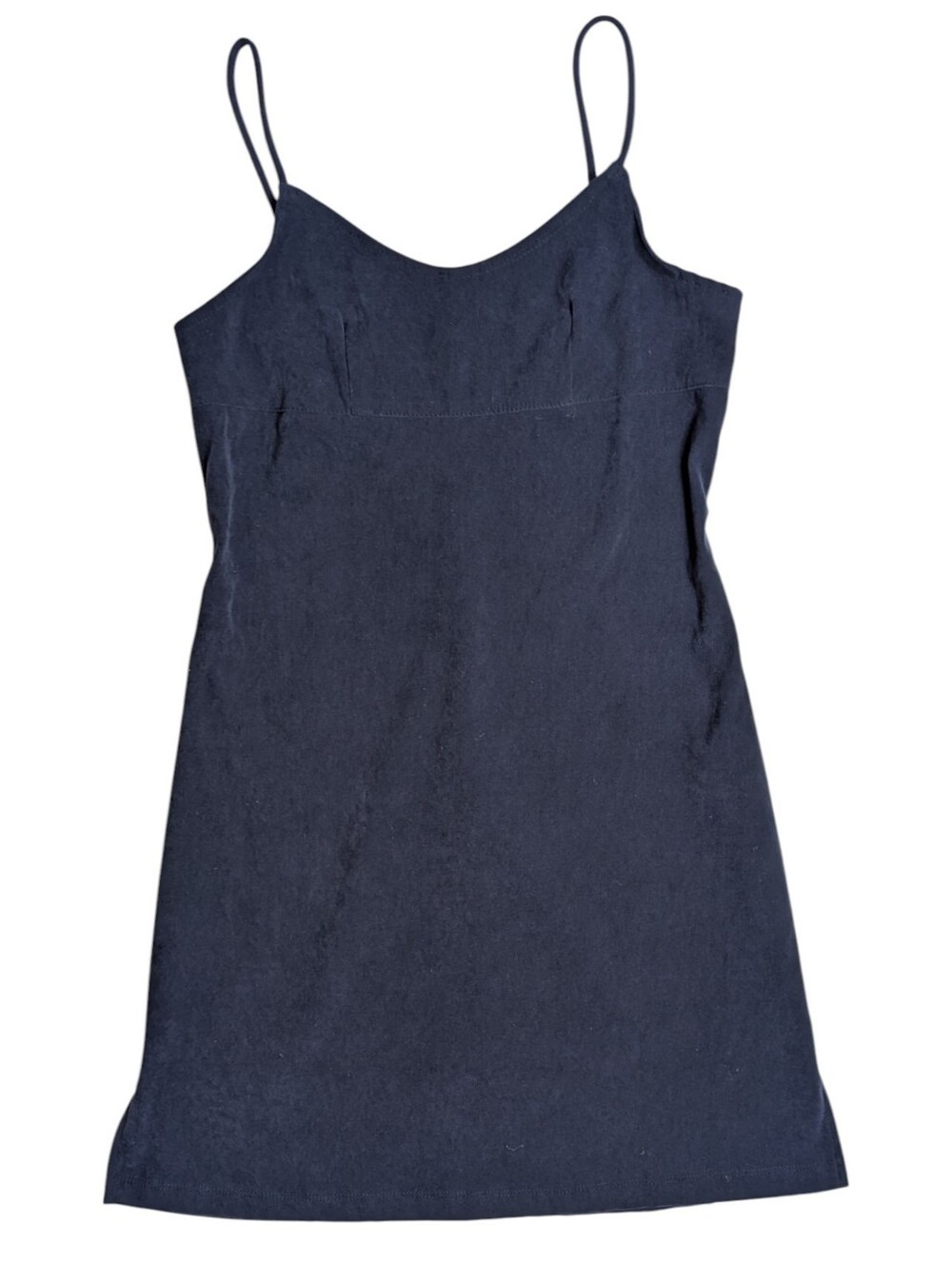 90s Genevieve Women's Navy Spaghetti Strap Slip Dress Size Large